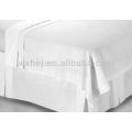 220 THREAD COUNT HAUTE QUALITÉ VENTE EN GROS BLANC COTON HÔTEL MAISON PLAT LIT FICHE